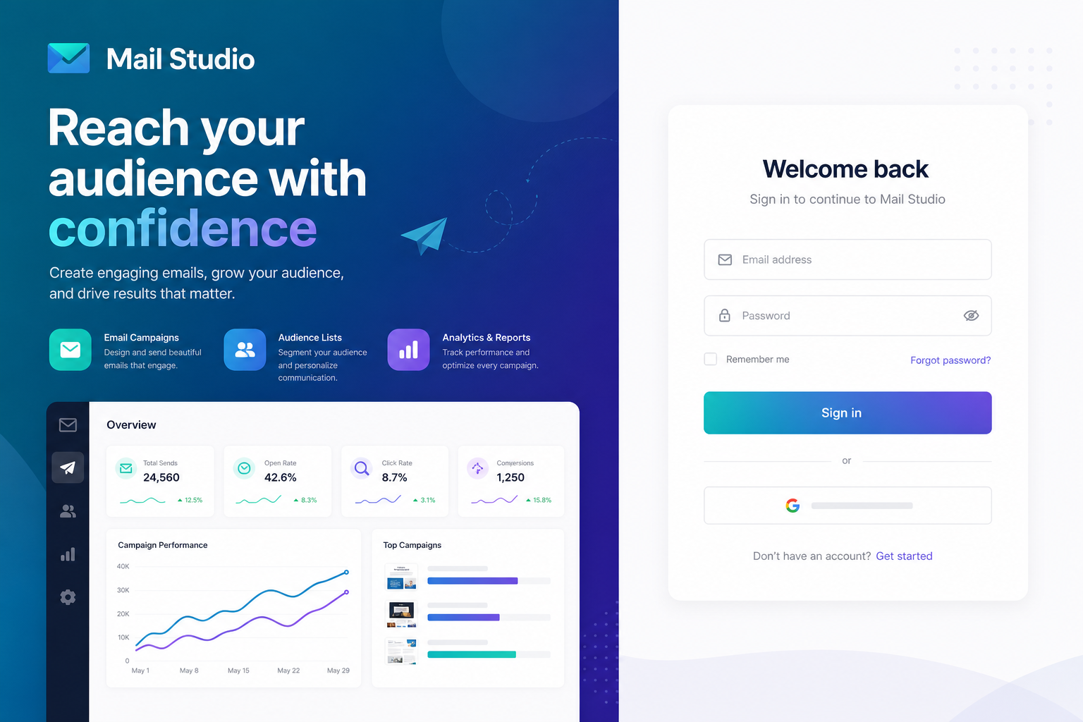 Mail Studio — email marketing and SMTP campaign platform